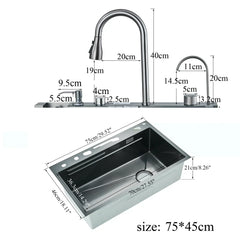 NoirFlow Smart Kitchen Sink Station