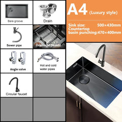 Steeluxe Honeycomb Kitchen Sink