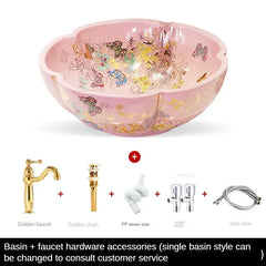 Artevia Hand-Painted Vessel Basin