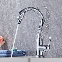 Aurelia Swan Waterfall Basin Mixer
