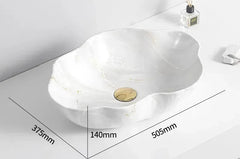 MarbleLuxe Ovalis Vessel Sink
