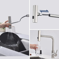 NoirSpray Pull-Down Kitchen Tap