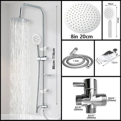 LuxeCascade Rain Shower Set