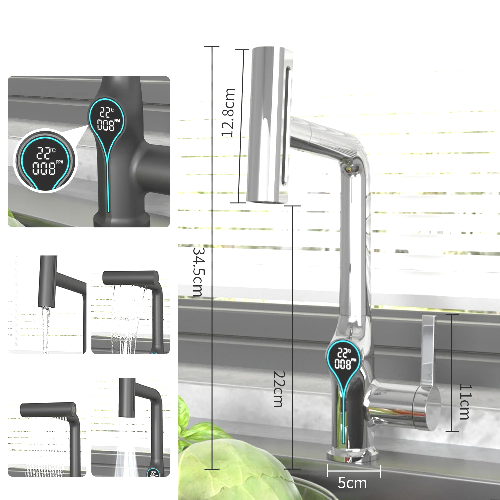 AquaSense Waterfall Basin Mixer