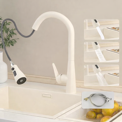 IvoryFlow Pull-Down Kitchen Mixer Tap