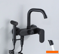 NoirFlow Wall-Mounted Mixer Tap