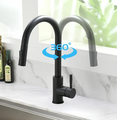 SilverGlide Pull-Out Kitchen Mixer Tap