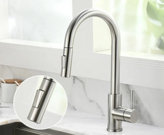 SilverGlide Pull-Out Kitchen Mixer Tap