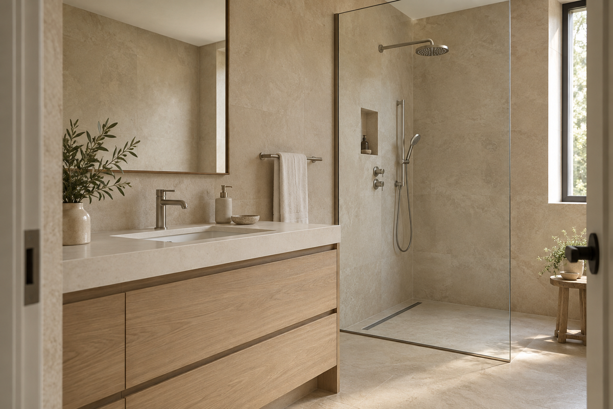 The Faucet House — sets inspiration in warm sand tones